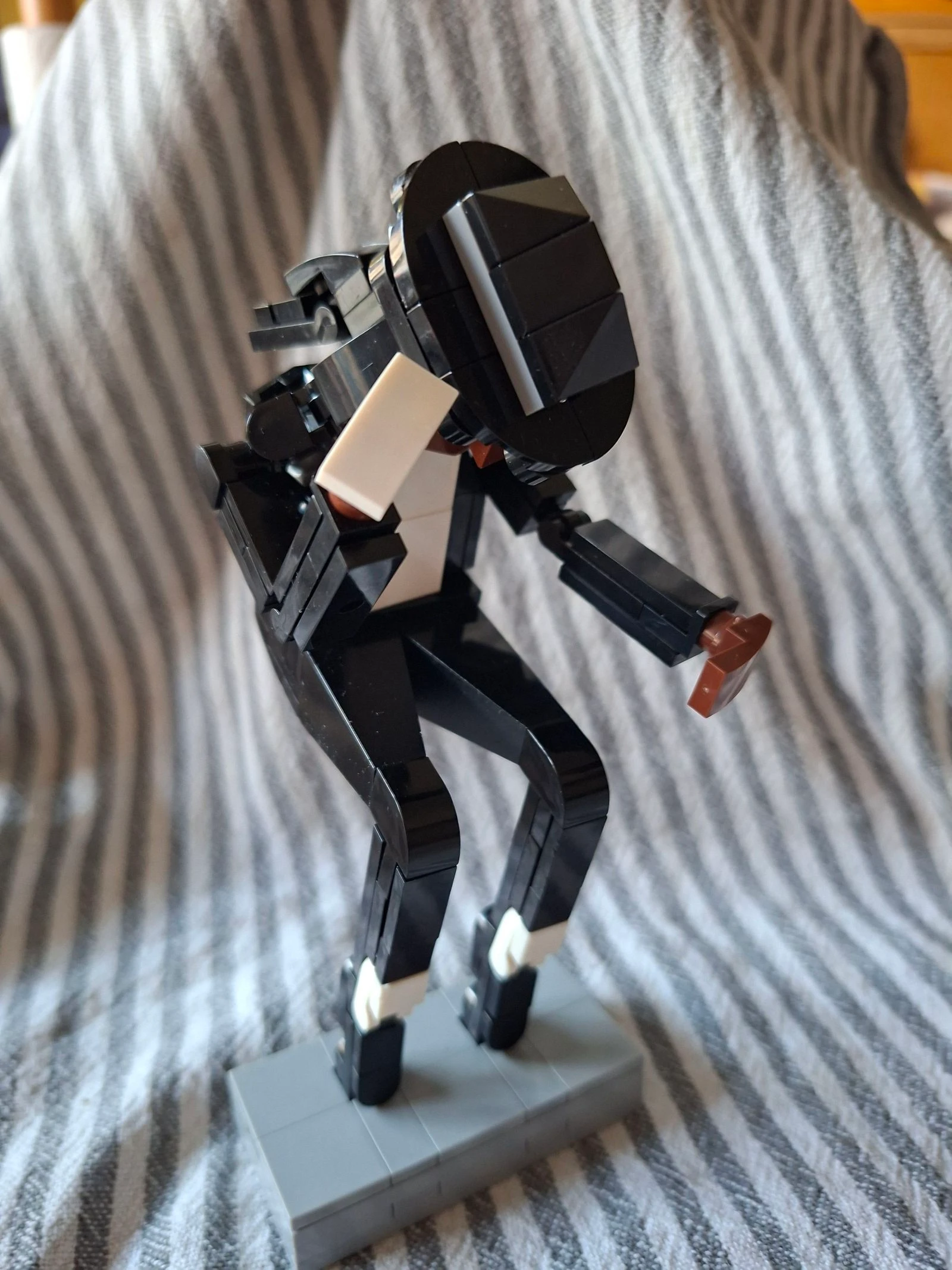 Figurine Michael Jackson en briques de construction – montée – style briques compatibles